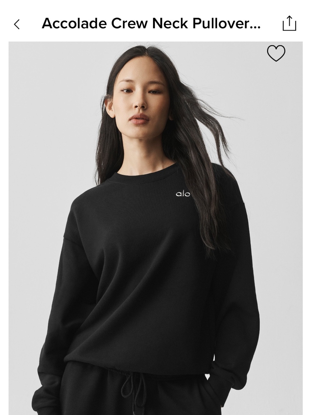 ALO Yoga Accolade Crew Neck Pullover